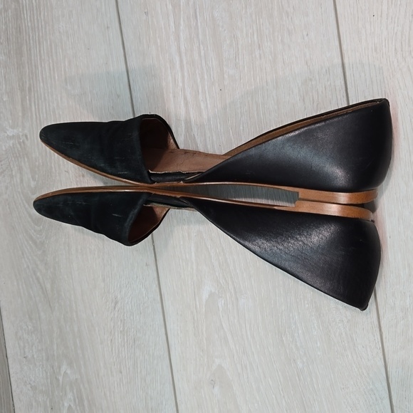 Madewell Women Leather The Pointed Toe Flats shoes sz 7 - Picture 9 of 14